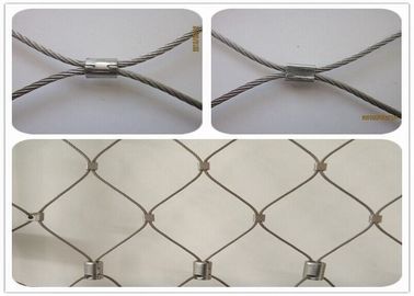 High Durability Stainless Steel Wire Rope Net , 1.5mm Flexible Rope Mesh SGS Approved