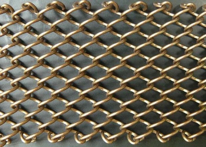 Beautiful Metal Mesh Drapery Flame Resistant For Room Divider / Decoration